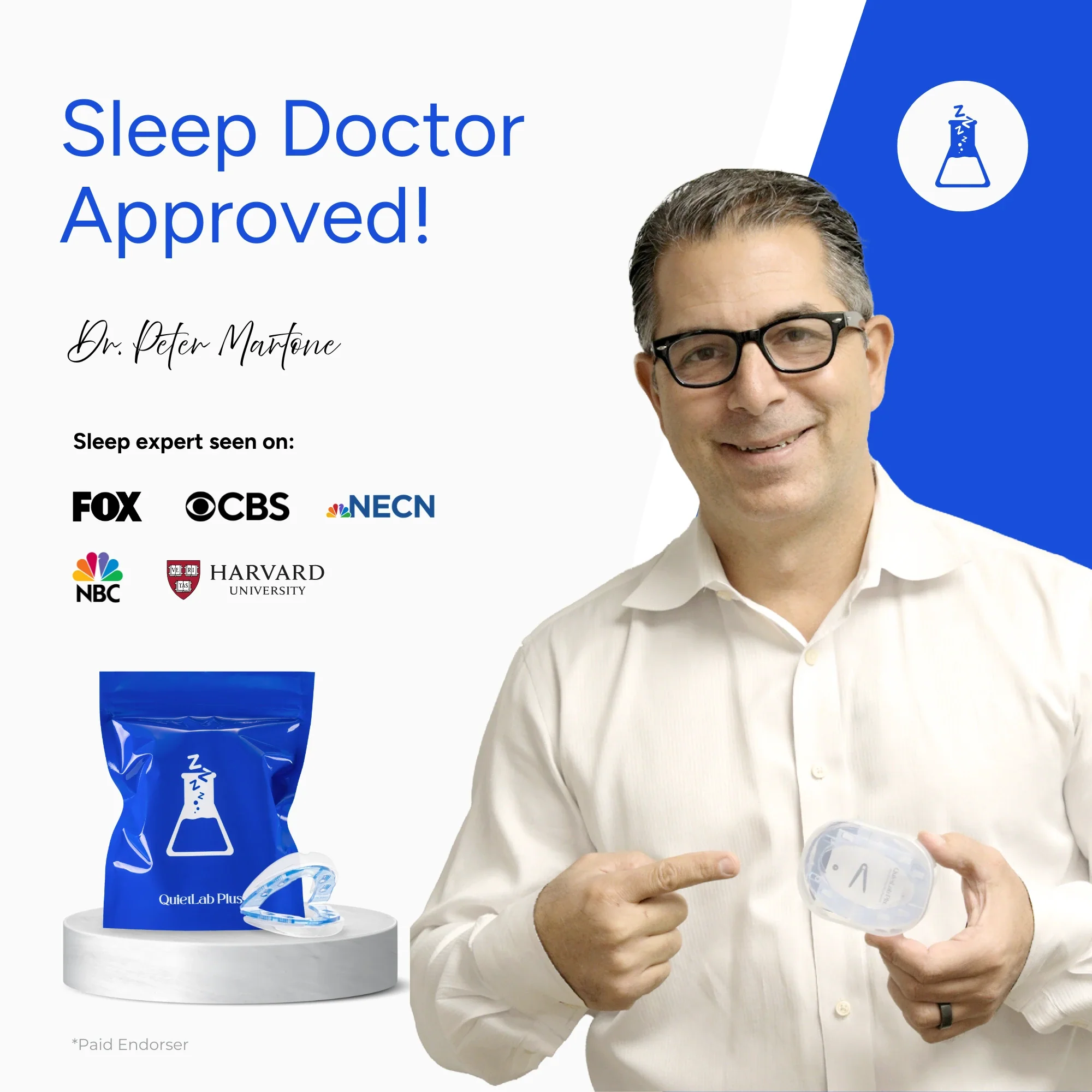 Premium QuietLab Plus Adjustable Anti-Snoring Mouthpiece - Image 3